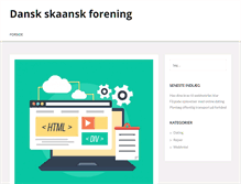 Tablet Screenshot of danskskaanskforening.dk